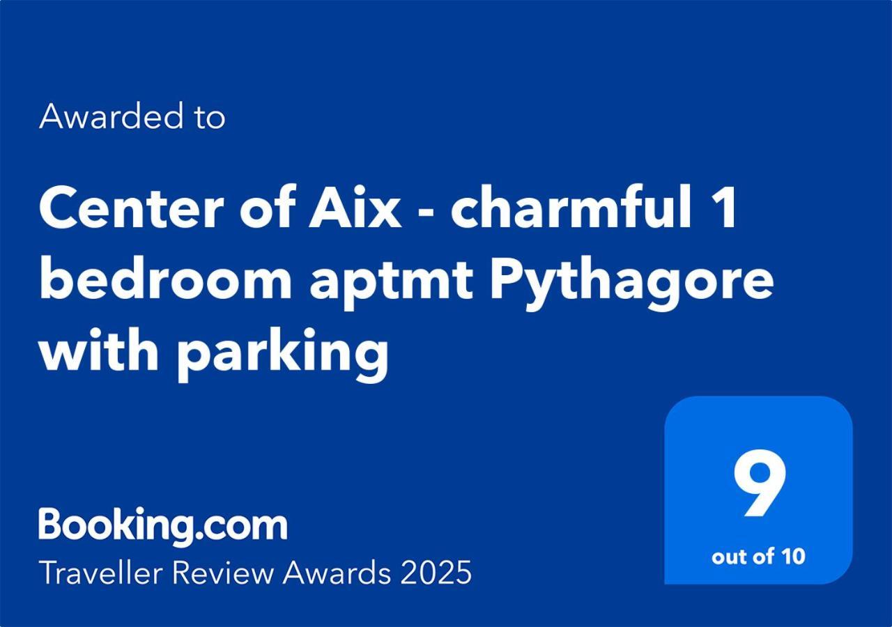 Centre D'Aix - Charmant Appartement 1 Chambre Pythagore Avec Parking Aix-en-Provence Exteriör bild